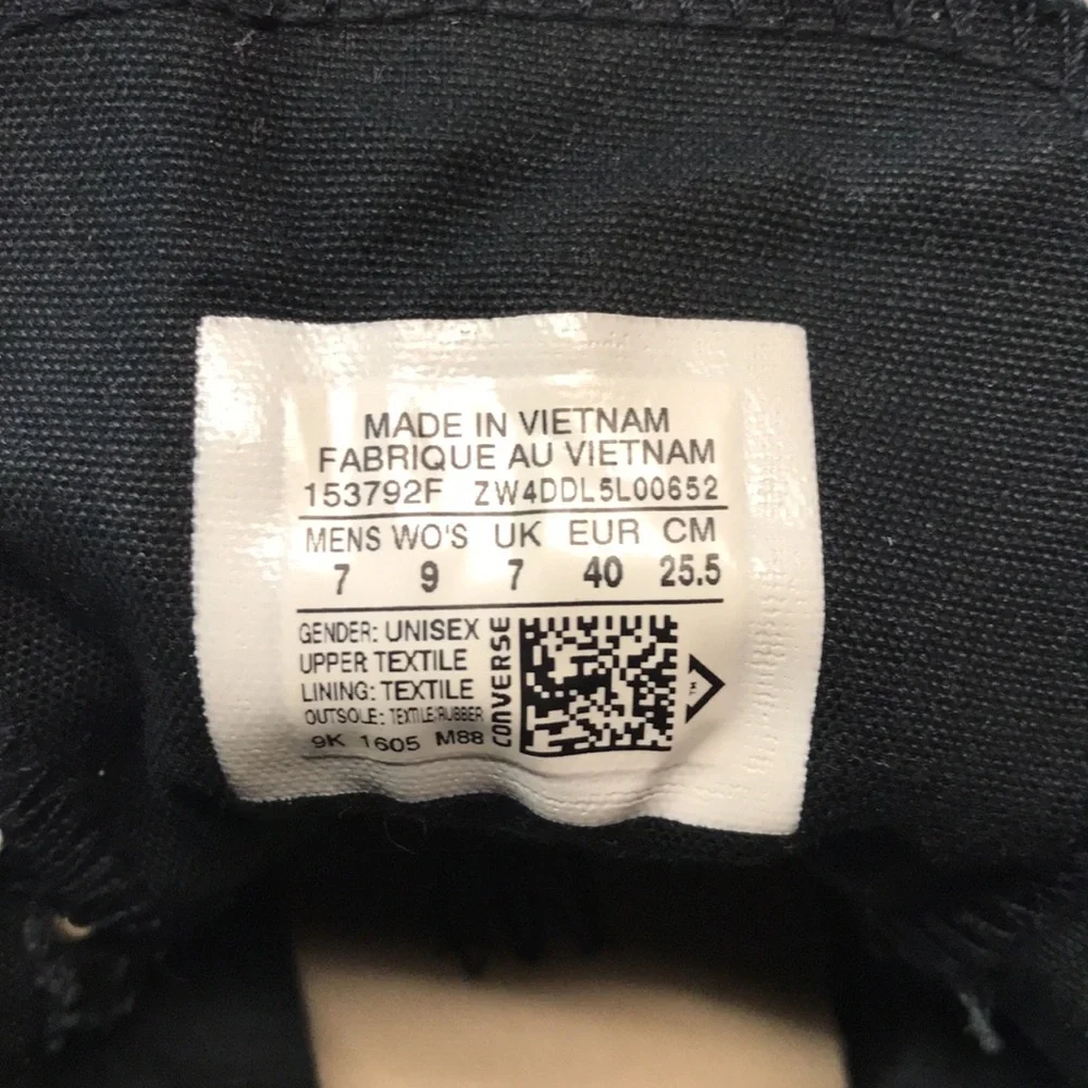 Converse Black High-Top Sneakers - Picture 8 of 9